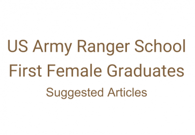 US Army Ranger School First Female Graduates